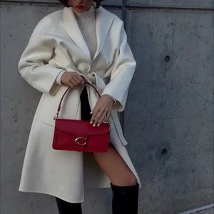 blogger favorite COACH Tabby Red Leather Shoulder Bag